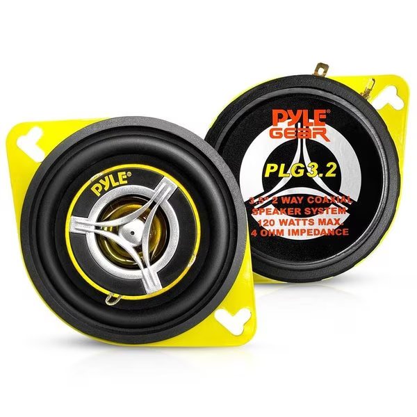 3.5'' 120 Watt Two-Way Speakers, Pyle, Mfr#: PLG3.2